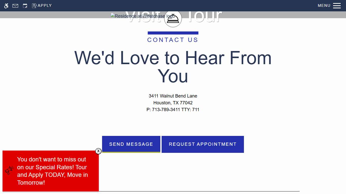 Residence at Westchase - Contact